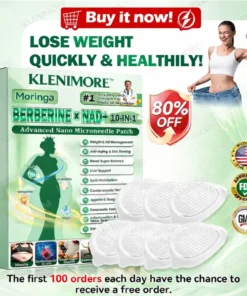 KLENIMORE™ Moringa·Berberine × NAD+ 10-in-1 Nano Microneedle Patch
