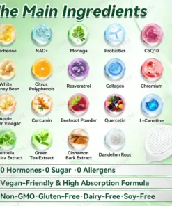 KLENIMORE™ Moringa·Berberine × NAD+ 10-in-1 Nano Microneedle Patch