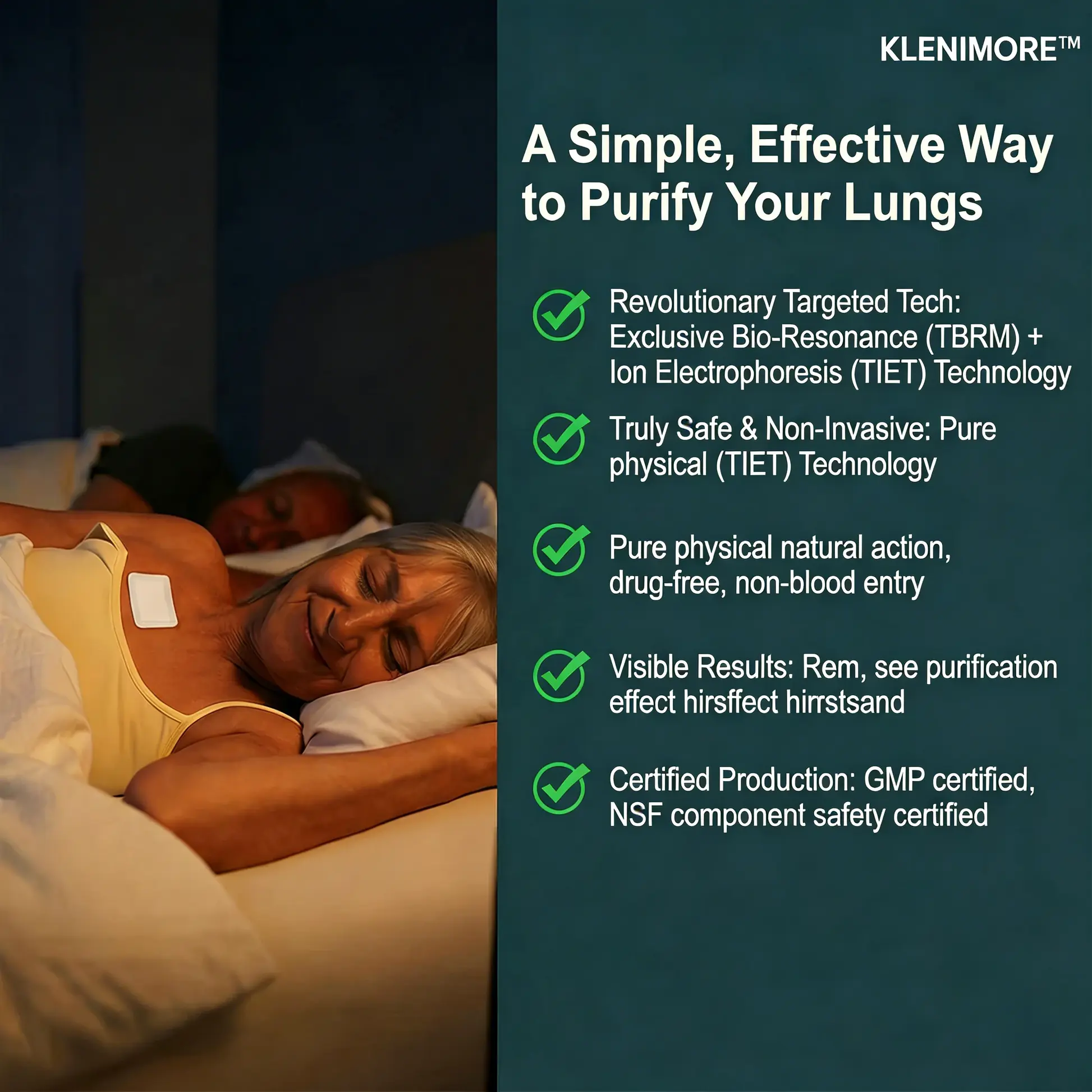 KLENIMORE™ Targeted Lung Cleansing Patch