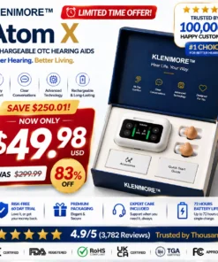 KLENIMORE™ Atom X Smart Hearing Aids — Hear Clearly, Feel Confident Again