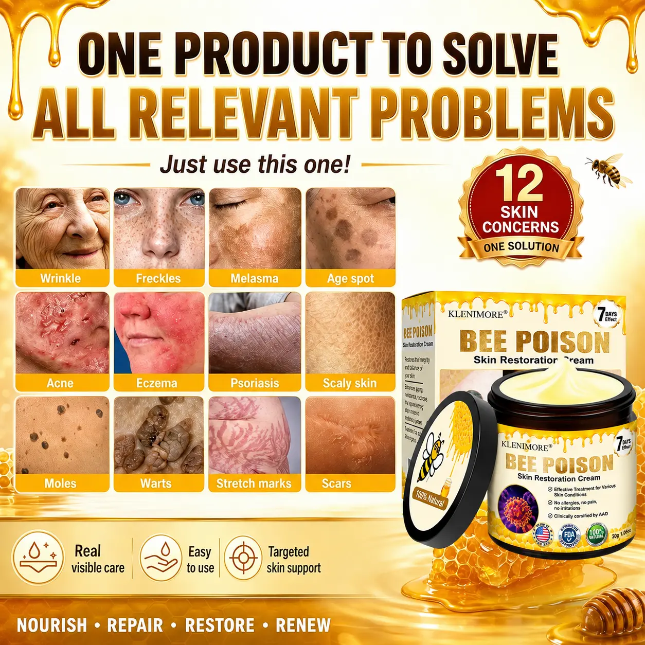 KLENIMORE® Bee Poison Skin Restoration Cream