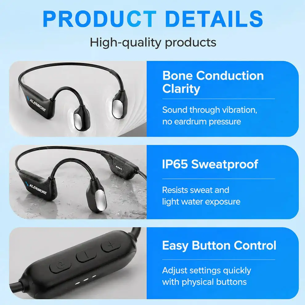 KLENIMORE® Bone Conduction Smart Hearing Headphones