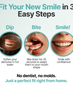 KLENIMORE™ Custom-Fit Smile Support Kit — Strong Suction Feel & Natural-Looking Fit
