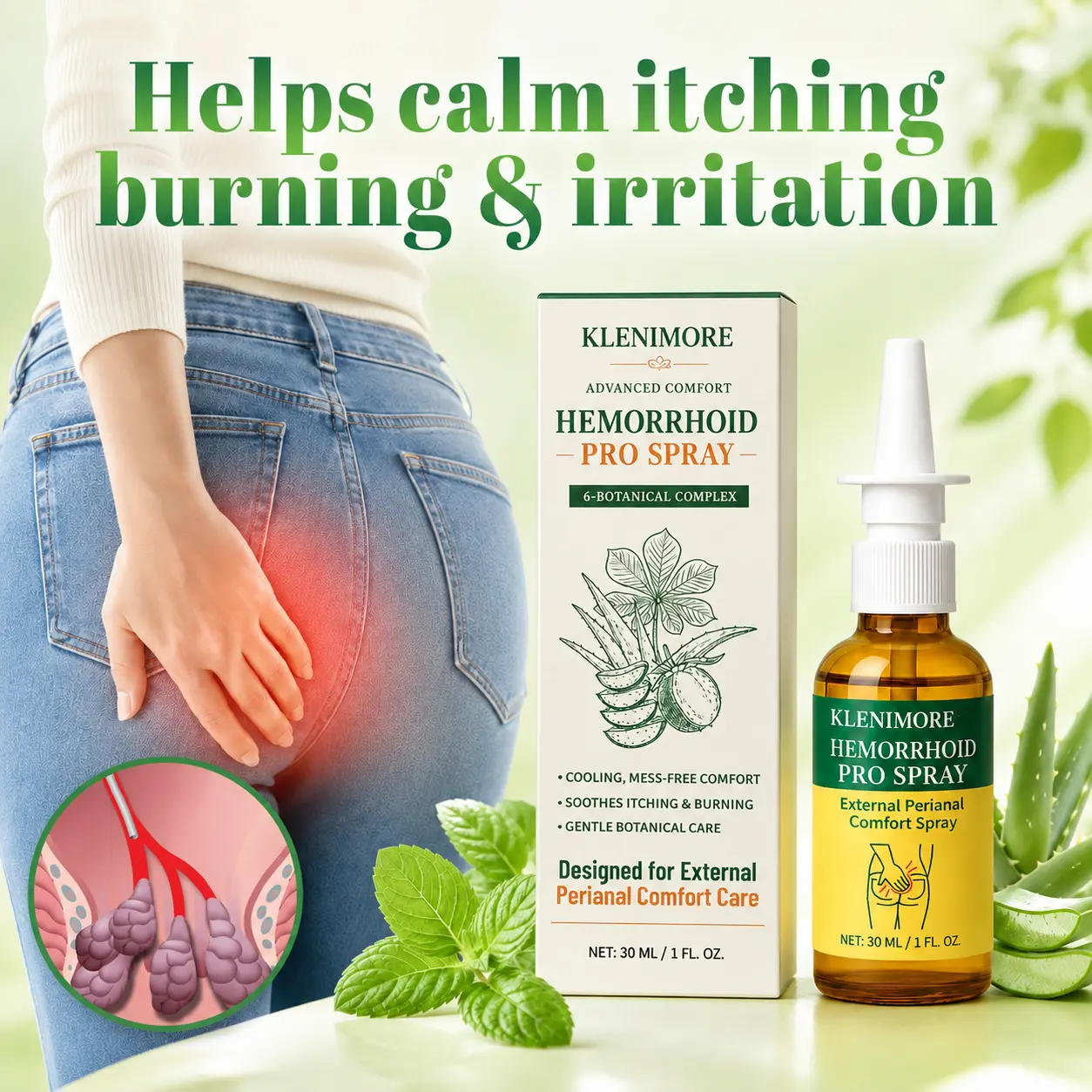KLENIMORE® Advanced Comfort Hemorrhoid PRO Spray