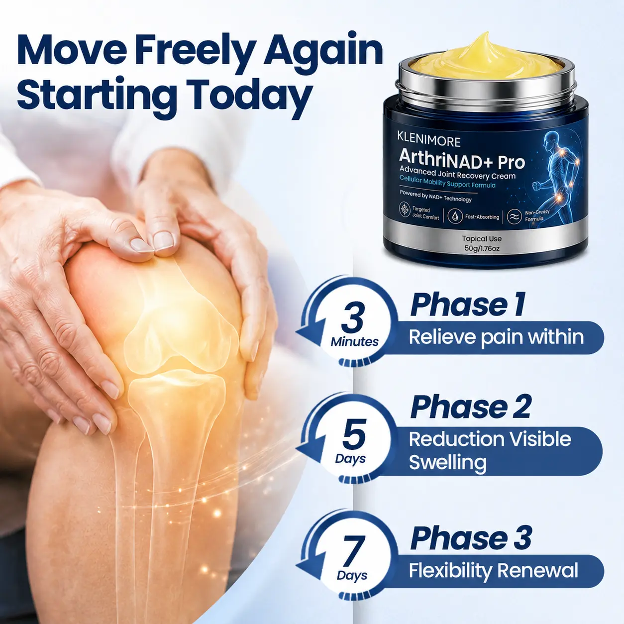 KLENIMORE® ArthriNAD+ Pro Advanced Joint Recovery Cream