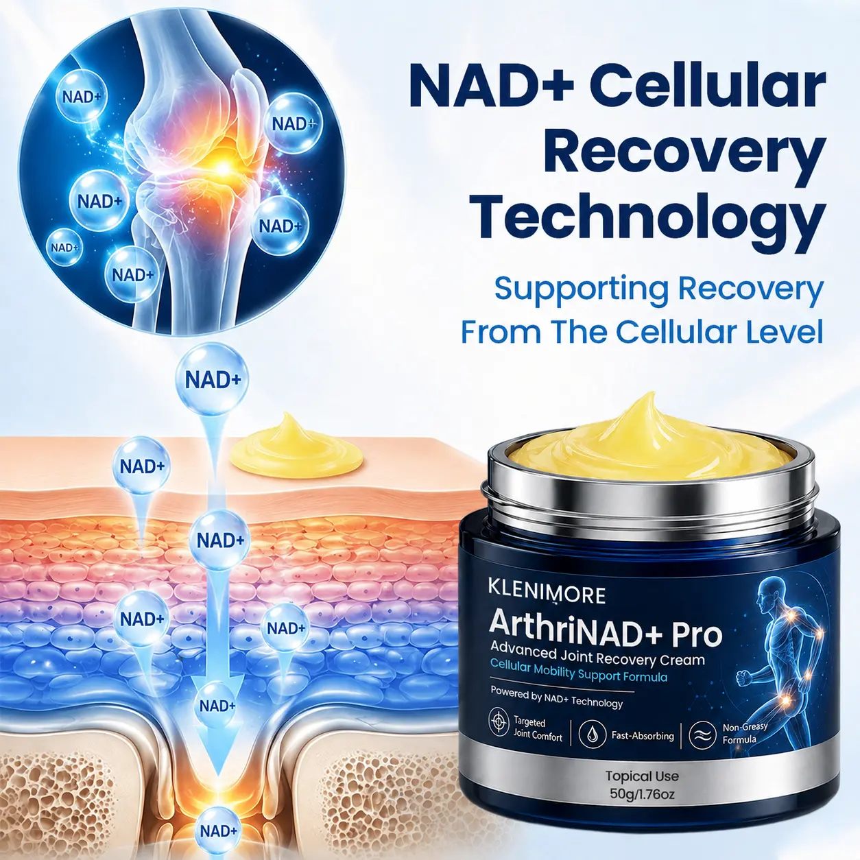 KLENIMORE® ArthriNAD+ Pro Advanced Joint Recovery Cream