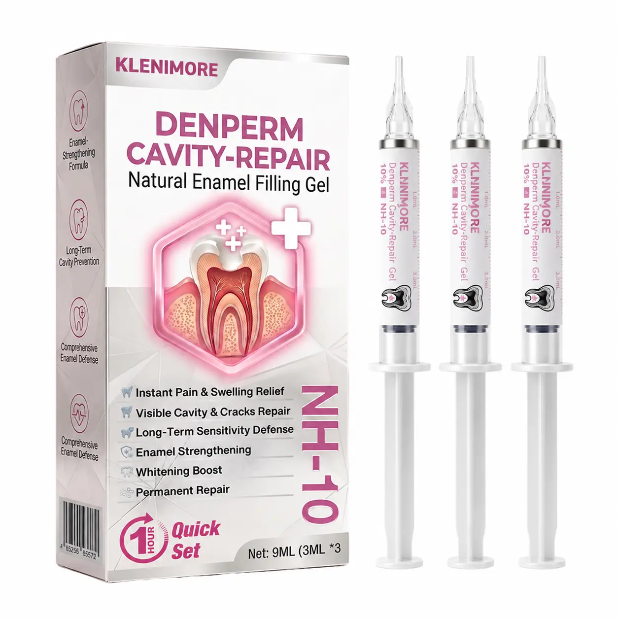KLENIMORE DenPerm Cavity-Repair Natural Enamel Filling Gel